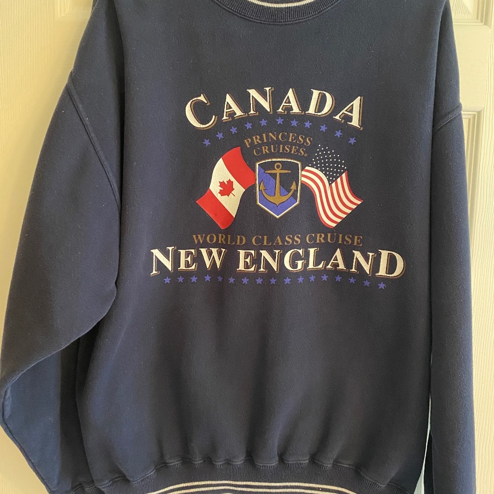 Canada New England Princess Cruise Blue Sweatshirt